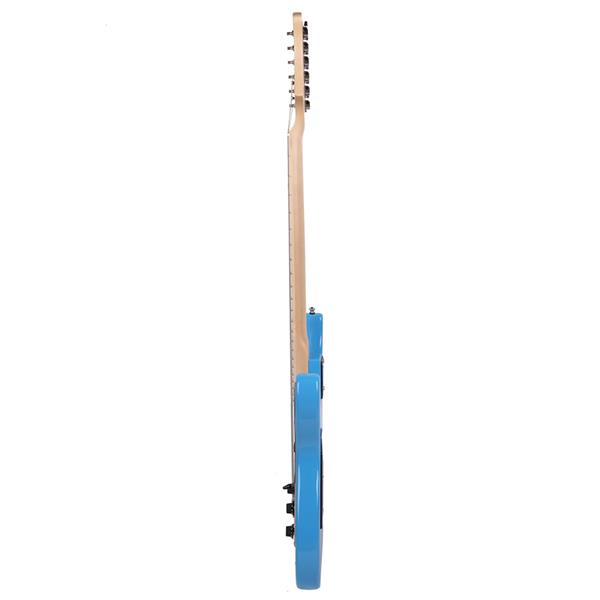 [Do Not Sell on Amazon]Glarry GST Stylish Electric Guitar Kit with Black Pickguard Sky Blue
