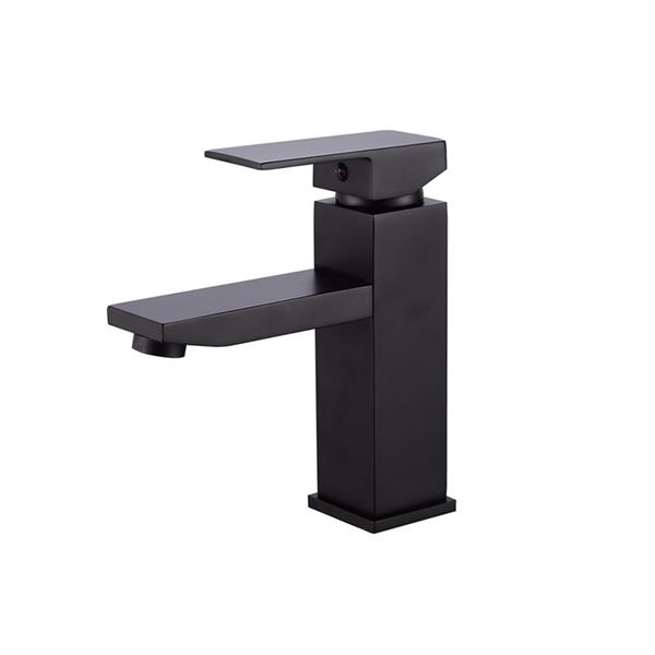 Single Hole Single Handle Hot And Cold Single Control Bathroom Basin Waterfall Faucet-Chrome Elbow (High)