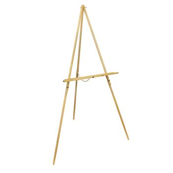 WJ-7 Portable Triangle Beech Easel Showing Stand Burlywood