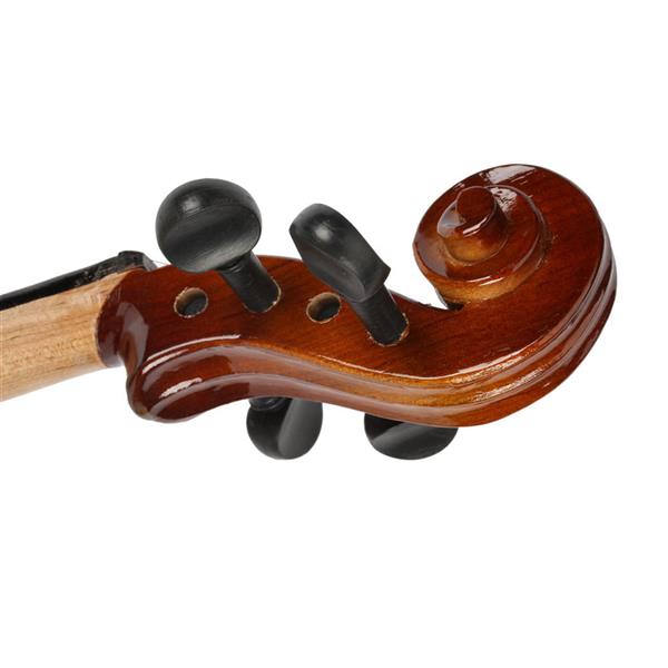 New 3/4 Acoustic Violin Case Bow Rosin Natural