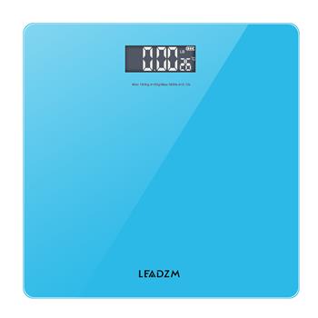 LEADZM 180Kg/50g  11.8\\" Personal Weighing Bathroom Scale Blue
