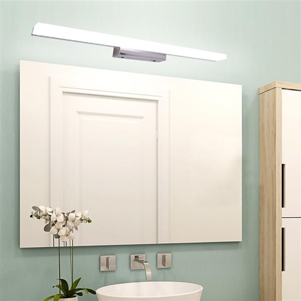 12W 80CM ZC001217 Bathroom Light Bar Silver White Light
