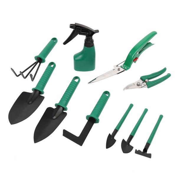 7PC-Green Iron Chair Gardening Toolkit