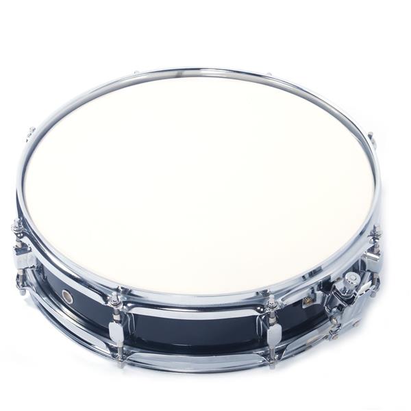 13x3.5 Inch Professional Snare Drum Drumsticks Drum Key Strap Set Black
