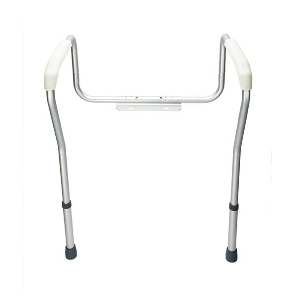 Stand Alone Toilet Safety Grab Rail Silver 