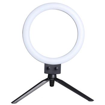 Infinite Dimming Double Color Temperature LED Ring Lamp and Mini Tabletop Tripod US Standard(Do Not Sell on Amazon)