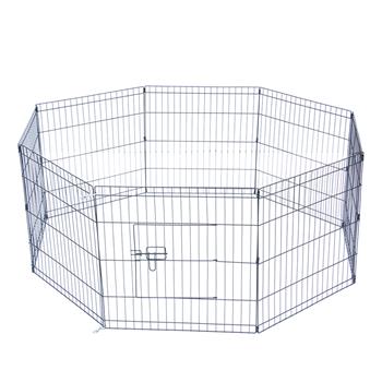 24\\" Tall Wire Fence Pet Dog Cat Folding Exercise Yard 8 Panel Metal Play Pen