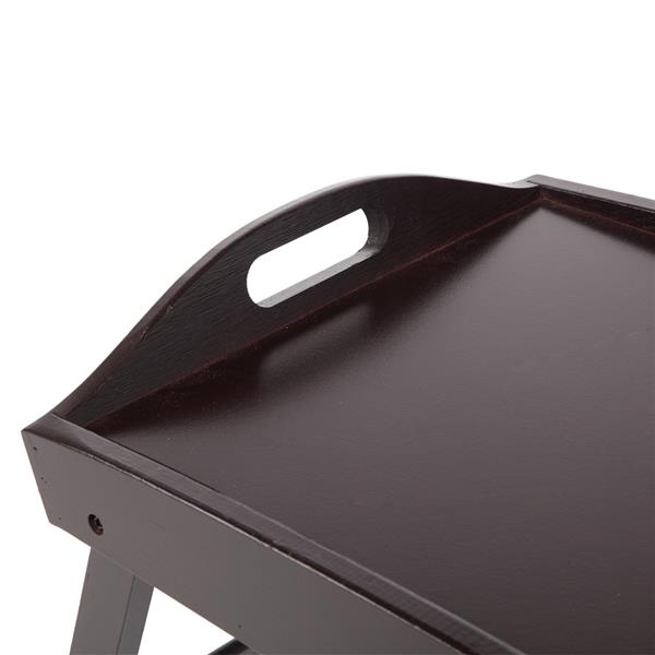 Foldable Curved Breakfast Tray Brown