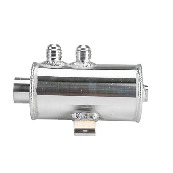 0.75L 10AN Universal Gathering Tank Oil Catch Tank with Filter Silver
