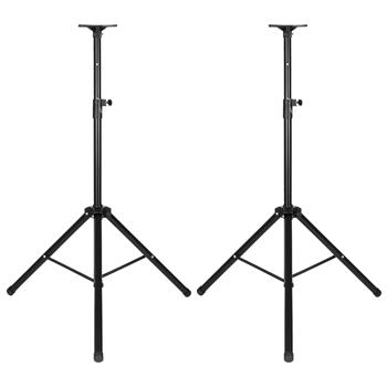 LZ-SP2 Pair Height Adjustable 35MM COMPATIBLE Tripod DJ PA Speaker Stands