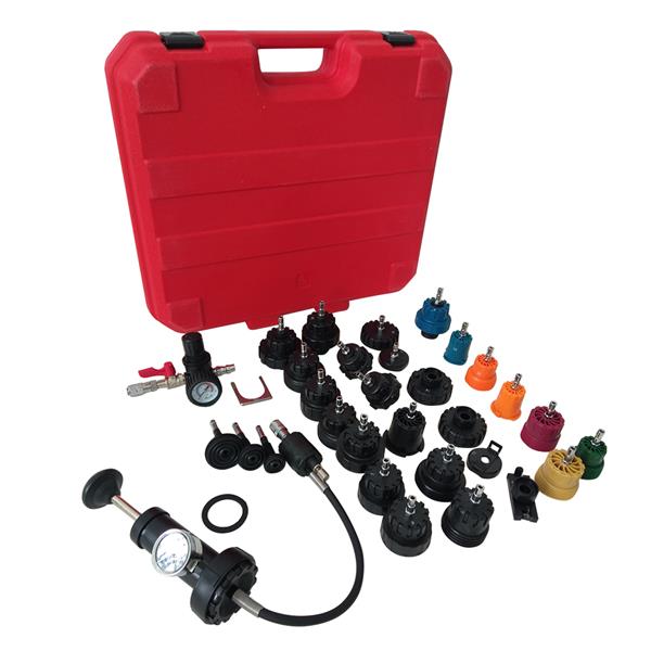 33Pcs Cooling System Radiator Pressure Tester Test Tool Kit