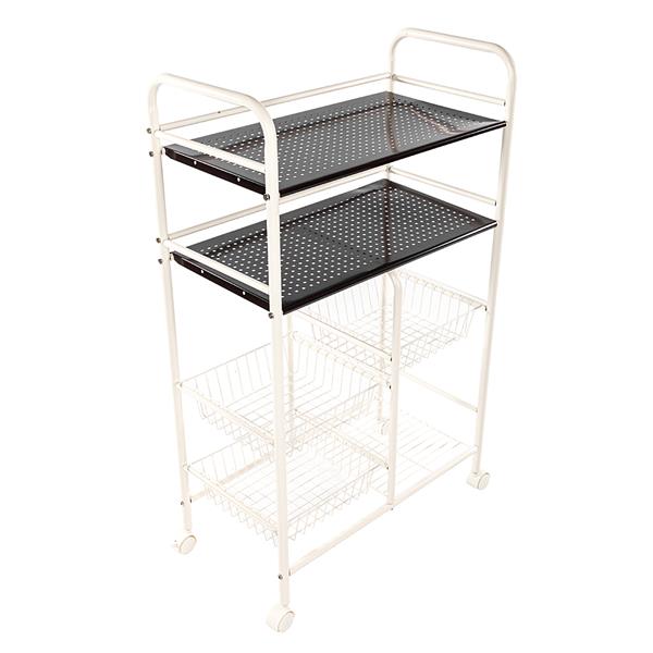 Cannes Double Row Mesh Basket Multi-functional Kitchen Cabinet Coffer Color 