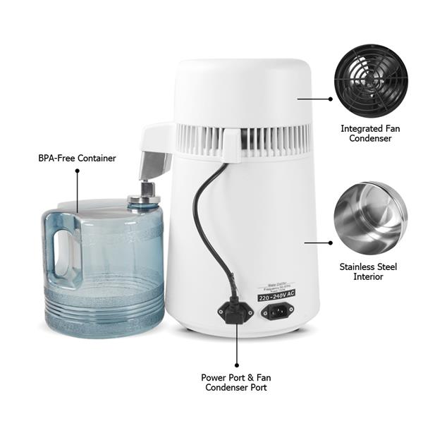 4L Countertop Home Water Distiller Machine