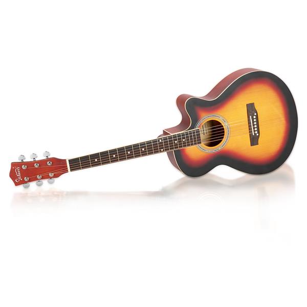 [Do Not Sell on Amazon]  GT501 40 inch Spruce Front Cutaway Folk Guitar with Bag & Board & Wrench Tool Gradient Sunset(Do Not Sell on Amazon)