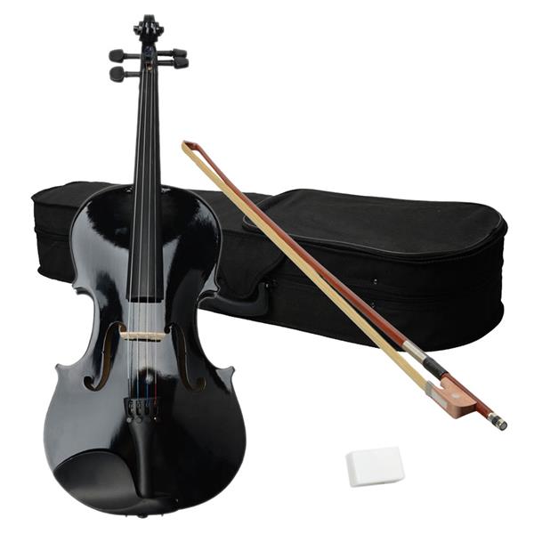 16" Acoustic Viola   Case   Bow   Rosin Black