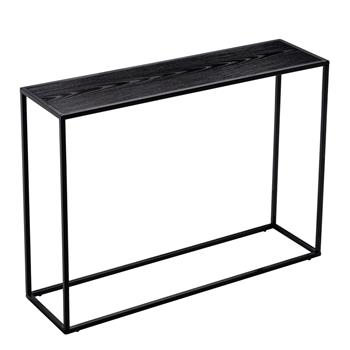 (106 x 28 x 76)cm Wood Grain Entrance Table Black