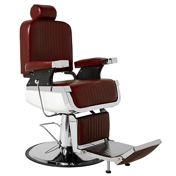 All Purpose Recline Hydraulic Barber Chair Heavy Duty Salon Spa Beauty Equipment Burgundy