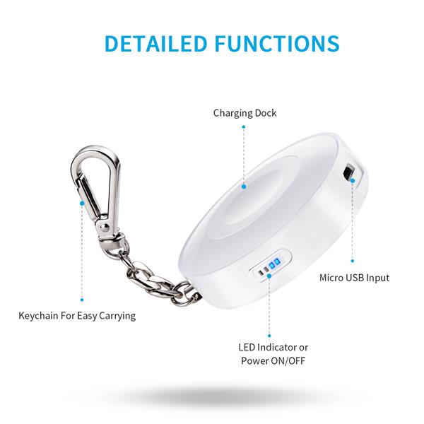 Ban on Amazon platform salesCHOETECH [MFI Certified] Wireless Charger Compatible with Apple Watch, Portable 900mAh Keychain Power Bank Compatible with Apple Watch 5/4/3/2/1 & 