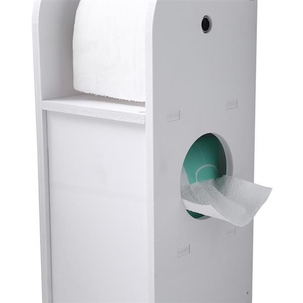 Narrow Cabinet for PVC Toilet Paper Towel with Paper Roll (19 x 19 x 77)