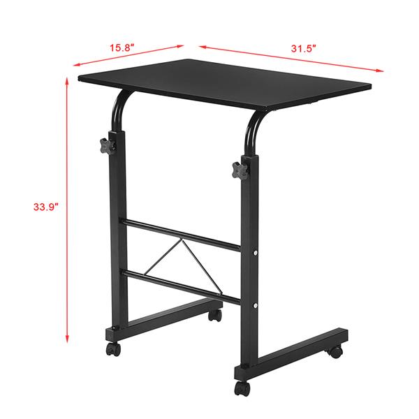 Removable P2 15MM Chipboard & Steel Side Table Black