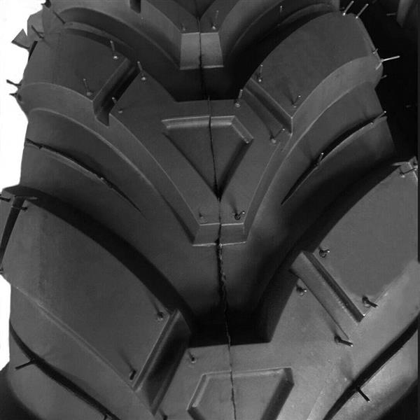 Pair ATV Tires Tubeless Rubber black tires millionparts 25x8-12 Dimensions 635mm