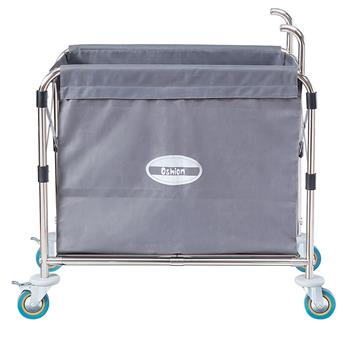 Commercial Collapsible X-Cart, Stainles Steel, 8 Bushel Cart, 330LB 35*5*31.5 inches, Grey