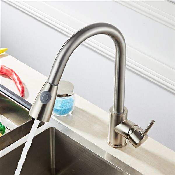 All Copper Kitchen Pull Faucet 