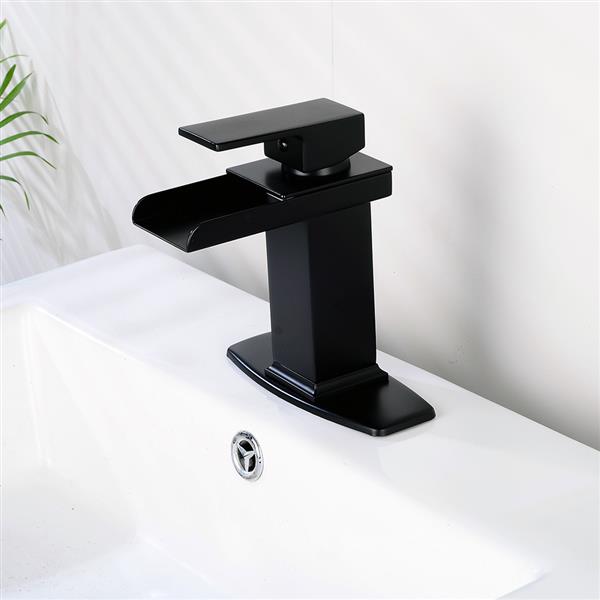 Bathroom Basin Faucet Waterfall Spout Sink Mixer Tap Oil Rubbed Bronze