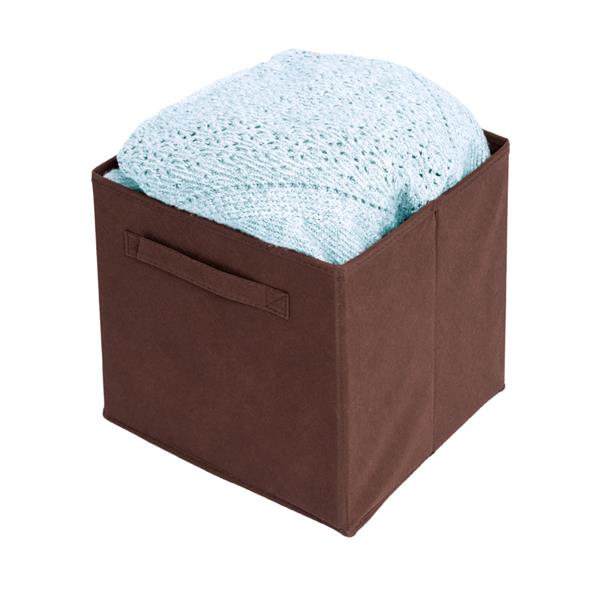 6pcs High Quality Non-woven Fabrics Storage Boxes Brown