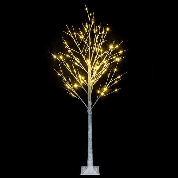 6FT Snowflake Christmas Tree with 96 LED Lamp