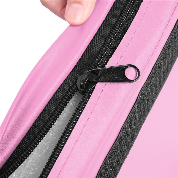 6'x2'x2" Tri-fold Gymnastics Yoga Mat with Hand Buckle Pink