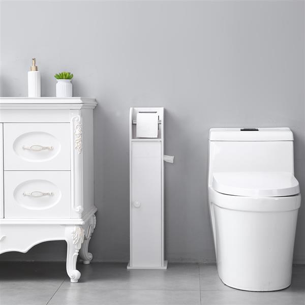 Narrow Cabinet for PVC Toilet Paper Towel with Paper Roll (19 x 19 x 77)