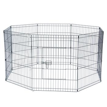 30\\" Tall Wire Fence Pet Dog Cat Folding Exercise Yard 8 Panel Metal Play Pen