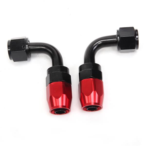 8AN 20-Foot Universal Black Fuel Pipe   10 Red and Black Connectors