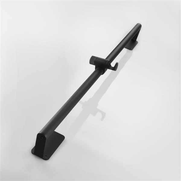 Stainless Steel Black Shower Sliding Bar 31.5 Inches for Bathroom Drilling-free