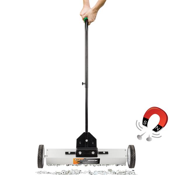 24" Magnetic Pick-Up Sweeper with Wheels