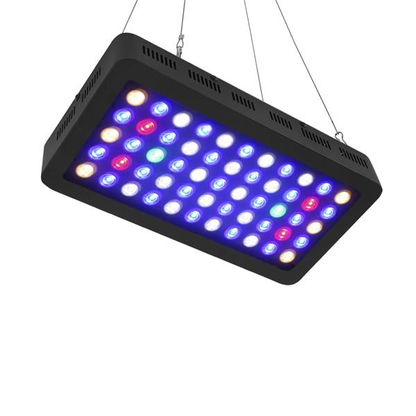 55x3W Adjustable Light LED Aquarium Light for 60*60cm Aquarium US Plug Black