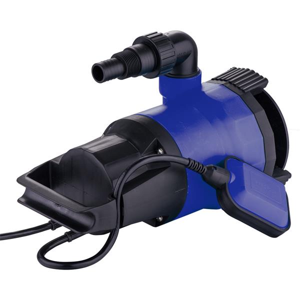 1100W 16000L/H Plastic Water Submersible Pump Black & Blue 