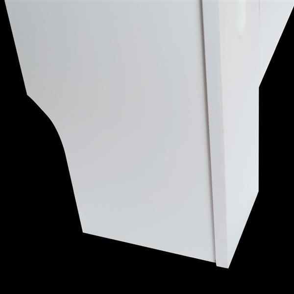 Simple Traditional Design Ventilated E1 MDF Board Vertical Stripe Pattern Radiator Cover White XL