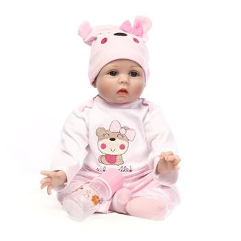 22\\" Cute Simulation Baby Infant Toy Pink