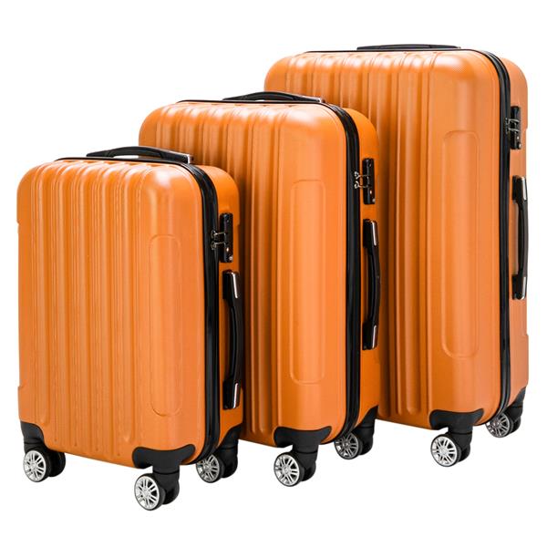 3-in-1 Multifunctional Large Capacity Traveling Storage Suitcase Luggage Set Orange