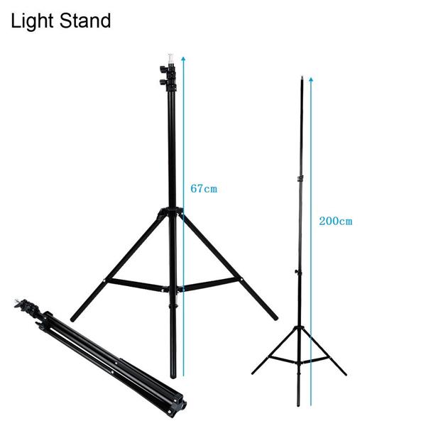 45W Two Lights 33" White Umbrellas 33" Silver Black Umbrellas Holders Set US plug White & Bla(Do Not Sell on Amazon)