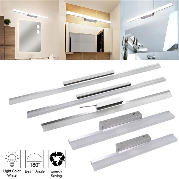 7W 40CM ZC001215 Bathroom Light Bar Silver White Light