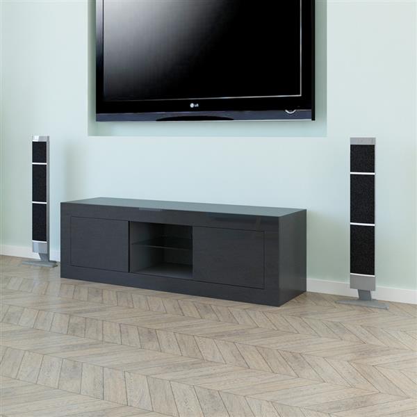 LED Two Door TV Cabinet Black