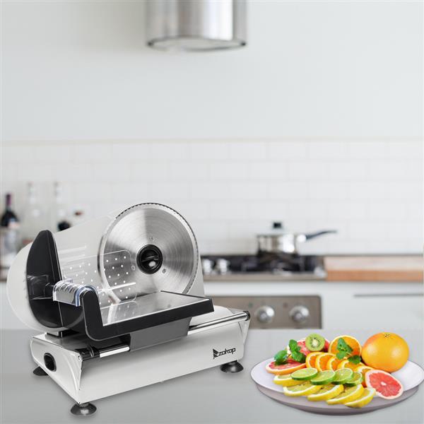 SL526 110V/150W 7.5" Semi-automatic Belt Cutter Deli Food Machine Home Deli Food Slicer