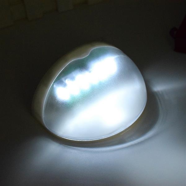 N760B 6-LED White Light Waterproof Wall Mounted Solar Lamp