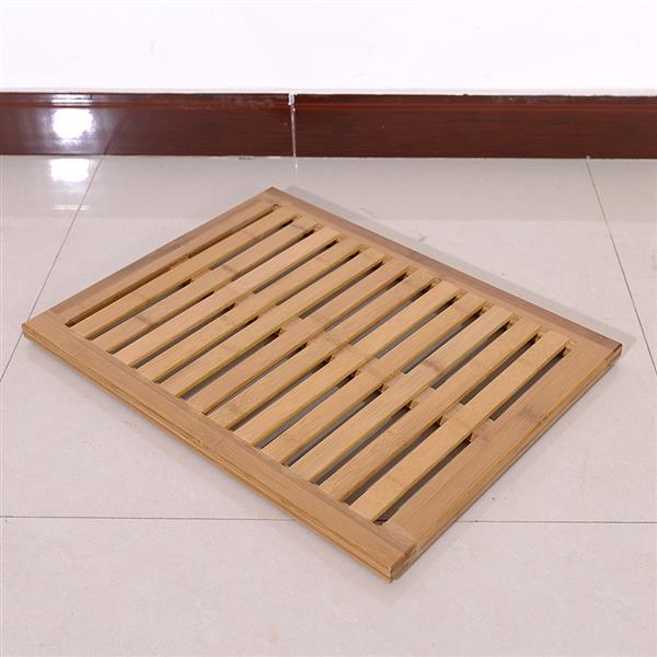 Bamboo Floor & Bath Mat Wood Color