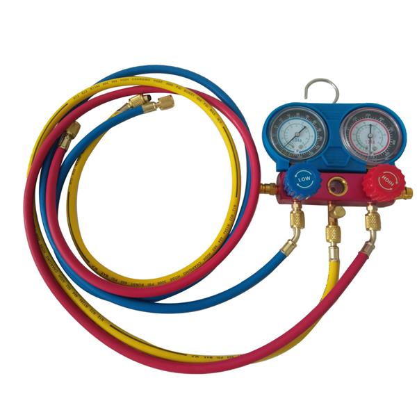 R134A Manifold Gauge Set AC A/C 5FT Colored Hose Air Conditioner