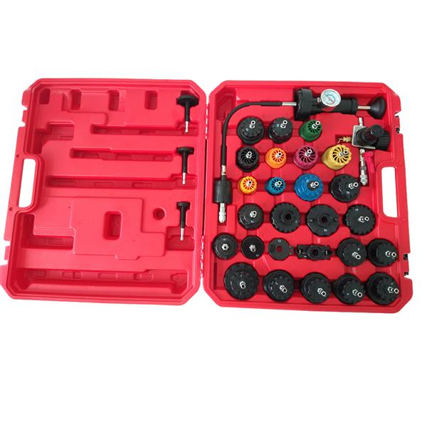 33Pcs Cooling System Radiator Pressure Tester Test Tool Kit