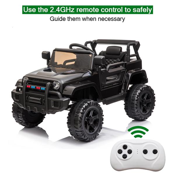 LEADZM LZ-922 Electric Car Dual Drive 35W*2 Battery 12V4.5AH*1 with 2.4G Remote Control Black